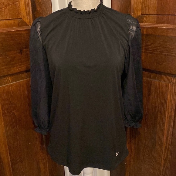 Adrienne Vittadini Long Sheer Sleeves NWT - Picture 1 of 6